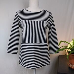 Madewell Gallerist Ponte Striped Top S
